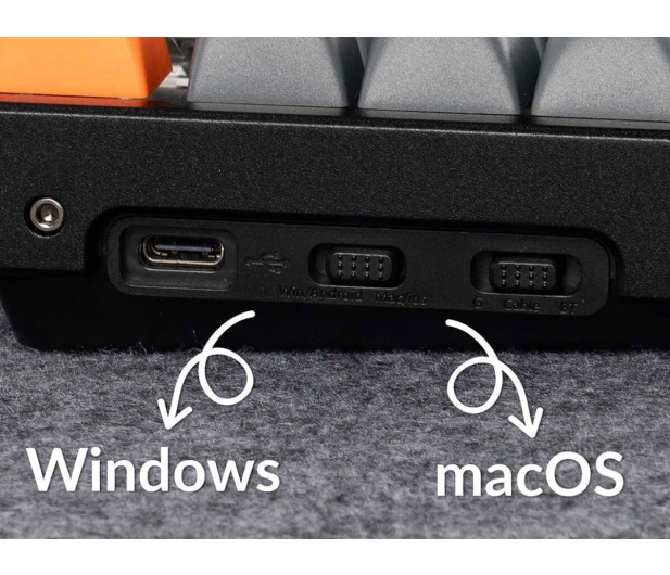 Keychron K8 Max J4 QMK Wireless Mechanical RGB ALU HotSwap Banana - 1507462 - zdjęcie 2